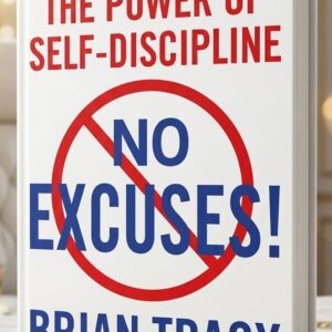 Book cover of No Excuses!: The Power of Self-Discipline by Brian Tracy, a personal development guide on self-discipline and success.