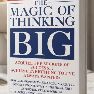 Front cover of The Magic of Thinking Big by David J. Schwartz featuring the bold title in large lettering on a clean, classic book cover design.