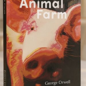 Cover of Animal Farm by George Orwell, the classic political allegorical novel about power, corruption, and revolution.