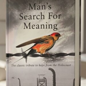 Cover of Man's Search for Meaning by Viktor E. Frankl, a bestselling memoir and psychology classic about resilience, purpose, hope, and the search for meaning in life.